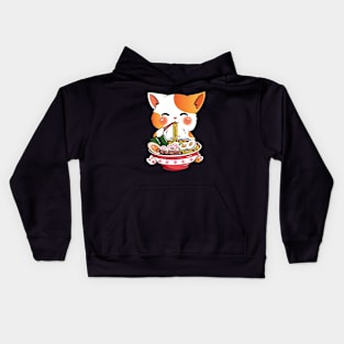 Cat Ramen Kids Hoodie